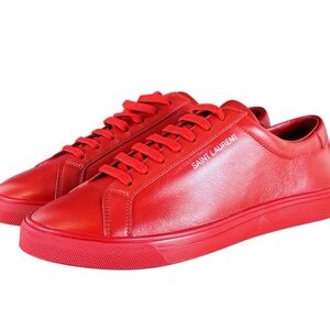 Saint Laurent Men's Bold Red Sneakers